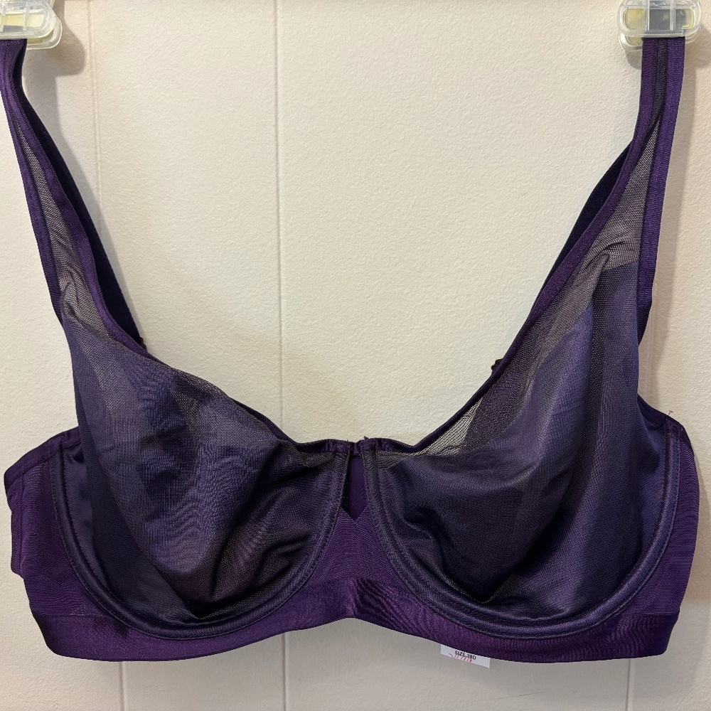 Soma Unbelievable Lift Scoop Balconette bra - 38D in Blackberry - NWT